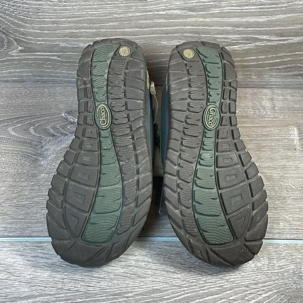Chaco Odyssey Olive Green Waterproof Little Boy Sz 3 Hook & Loop Strap Sandals